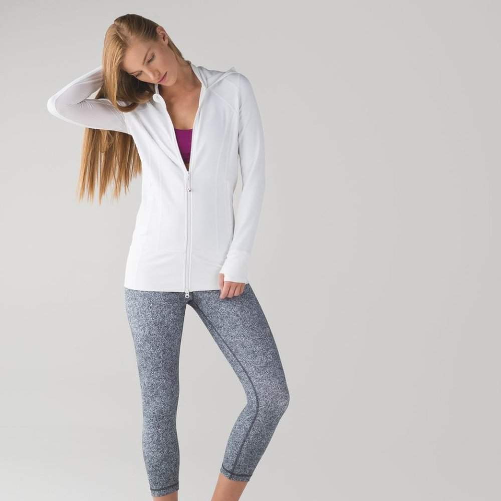 Lululemon Daily Practice Track Jacket - White - XS